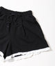 ヘムレーススウェットショートパンツ