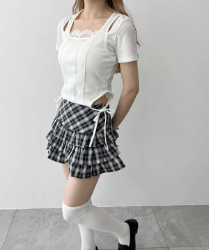 ホワイト モデル：160㎝ F着用