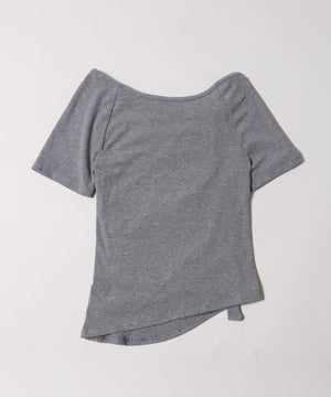 ベルトデザインオフショルTシャツ