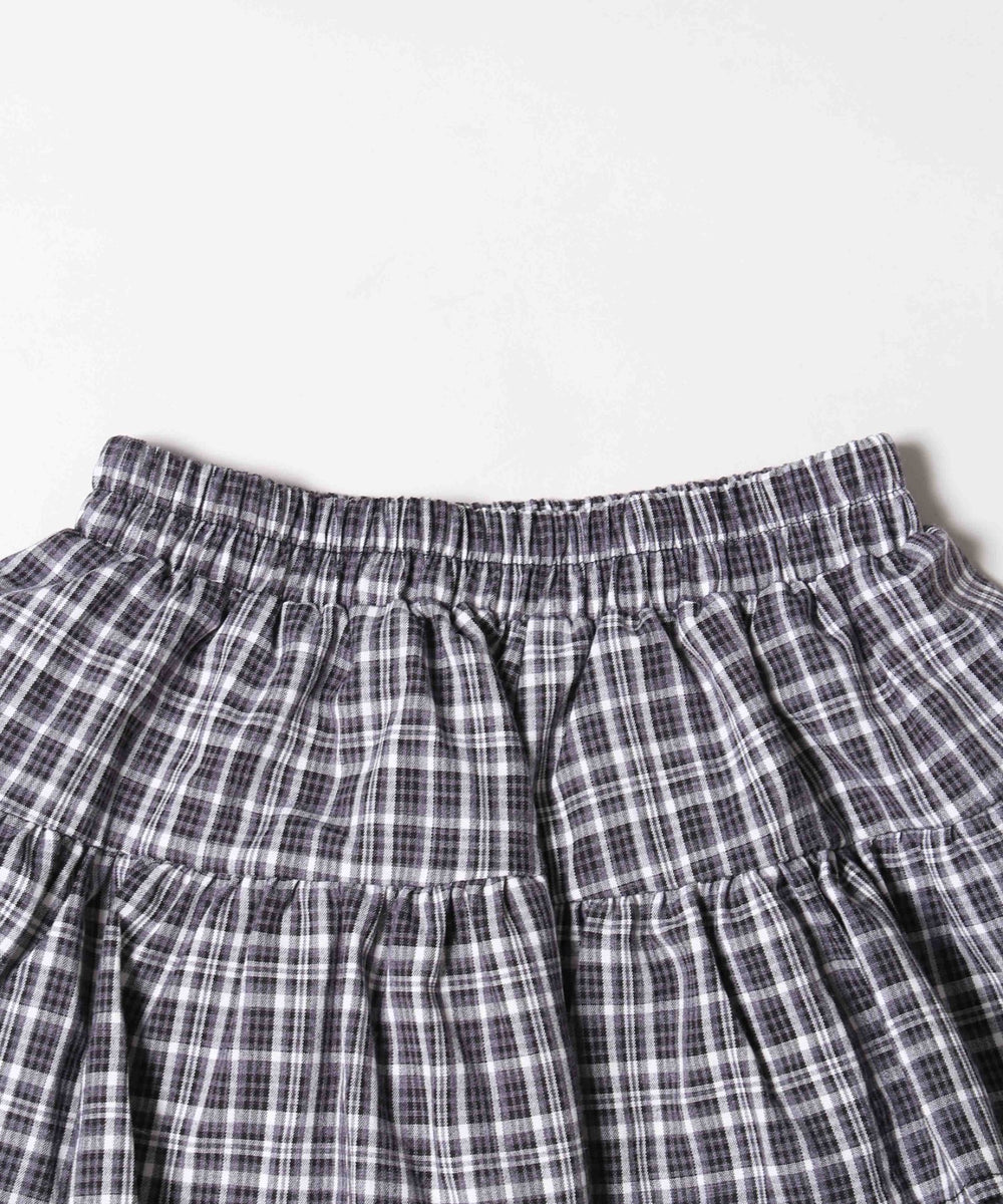 ミニチェックティアードスカート