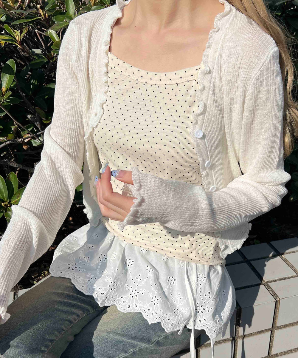 ホワイトアイボリー モデル：160㎝ F着用