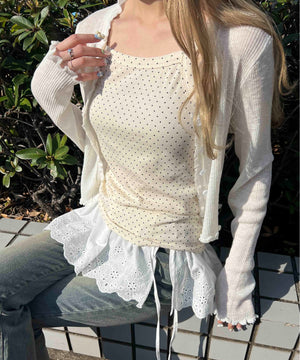 ホワイトアイボリー モデル：160㎝ F着用