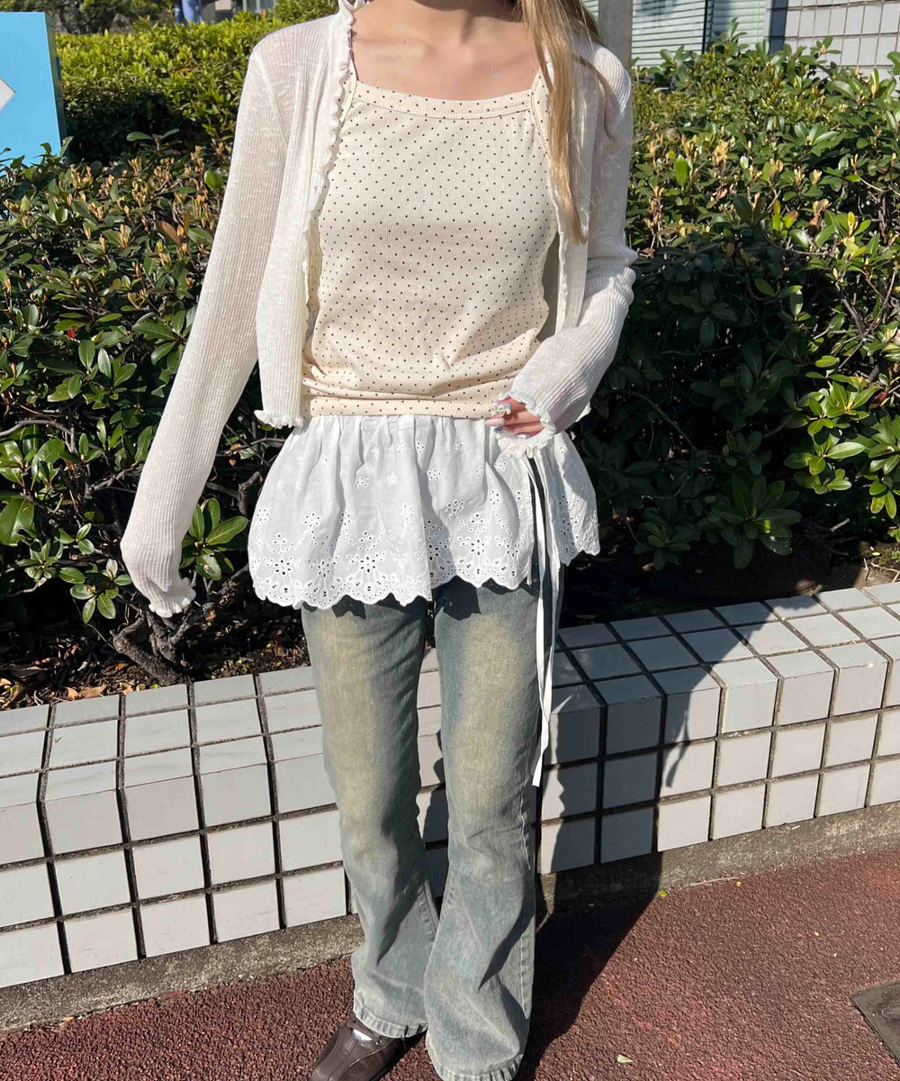 ホワイトアイボリー モデル：160㎝ F着用