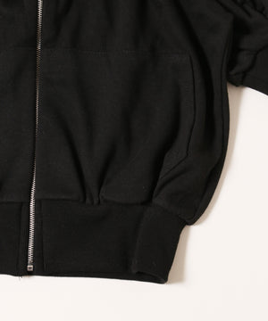 オフショルリボン半袖パーカー