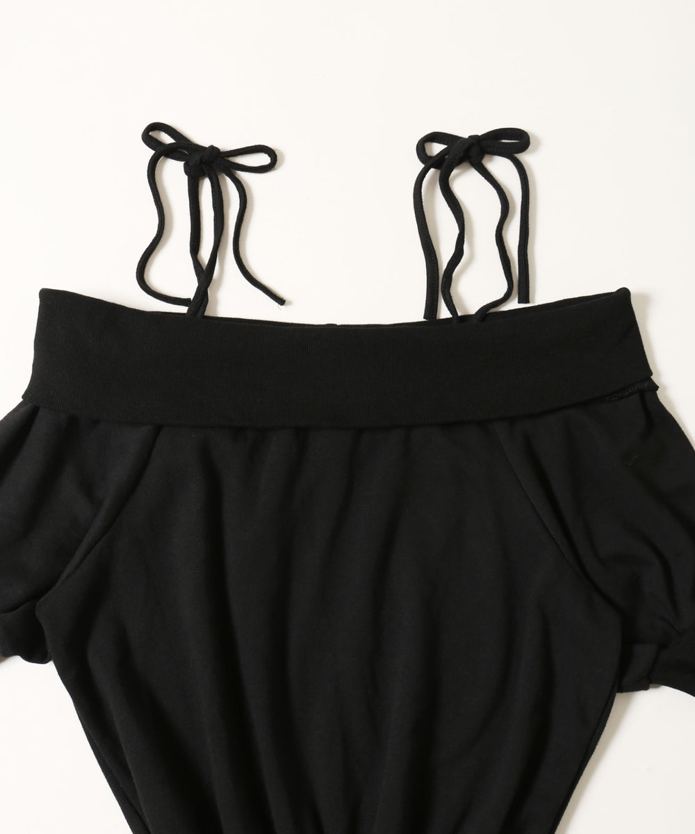 オフショルカットワンピース