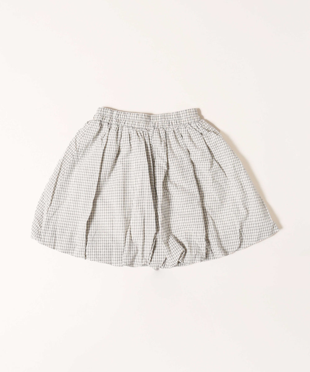 チェックバルーンスカート