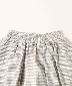 チェックバルーンスカート