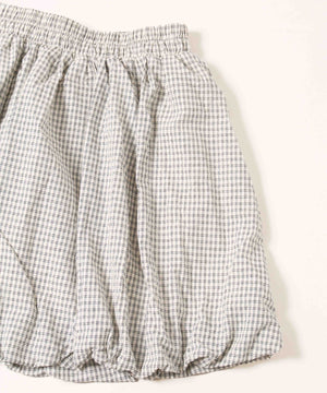 チェックバルーンスカート