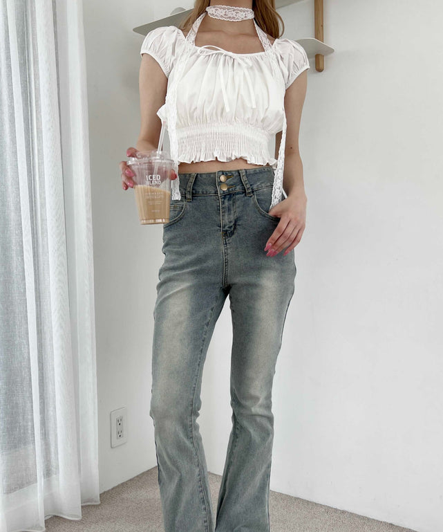 ホワイト モデル：160㎝ F着用