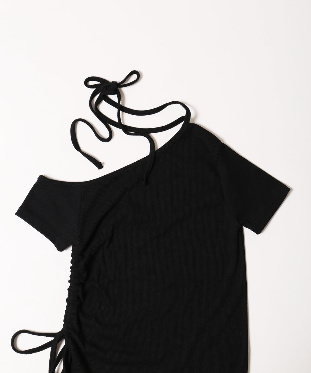 サイドドロストチョーカートップス