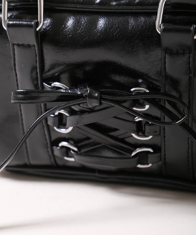 レースアップ2WAYバッグ