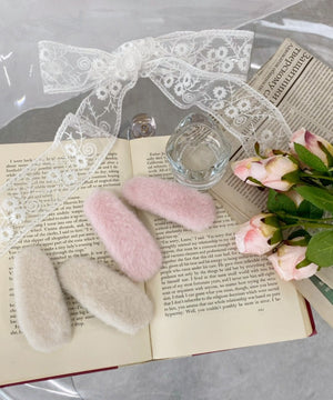 モコモコヘアピンセット