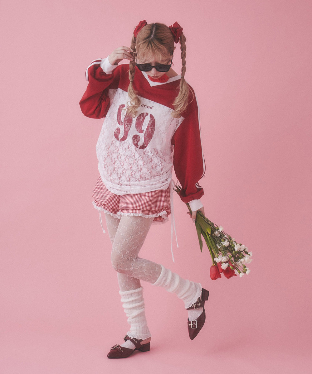 2Pコットンレースシュシュ