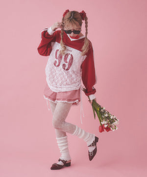 2Pコットンレースシュシュ