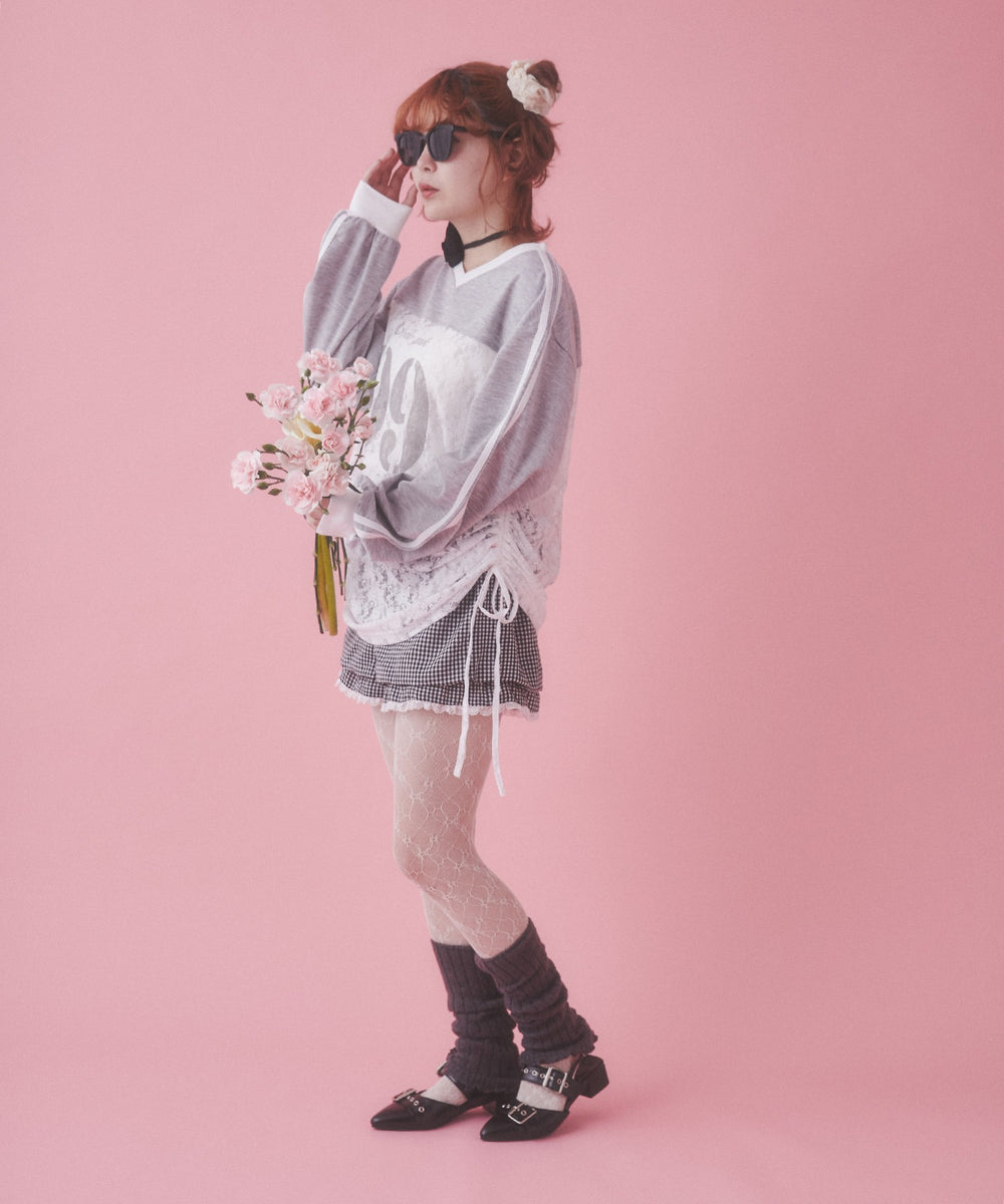 2Pコットンレースシュシュ