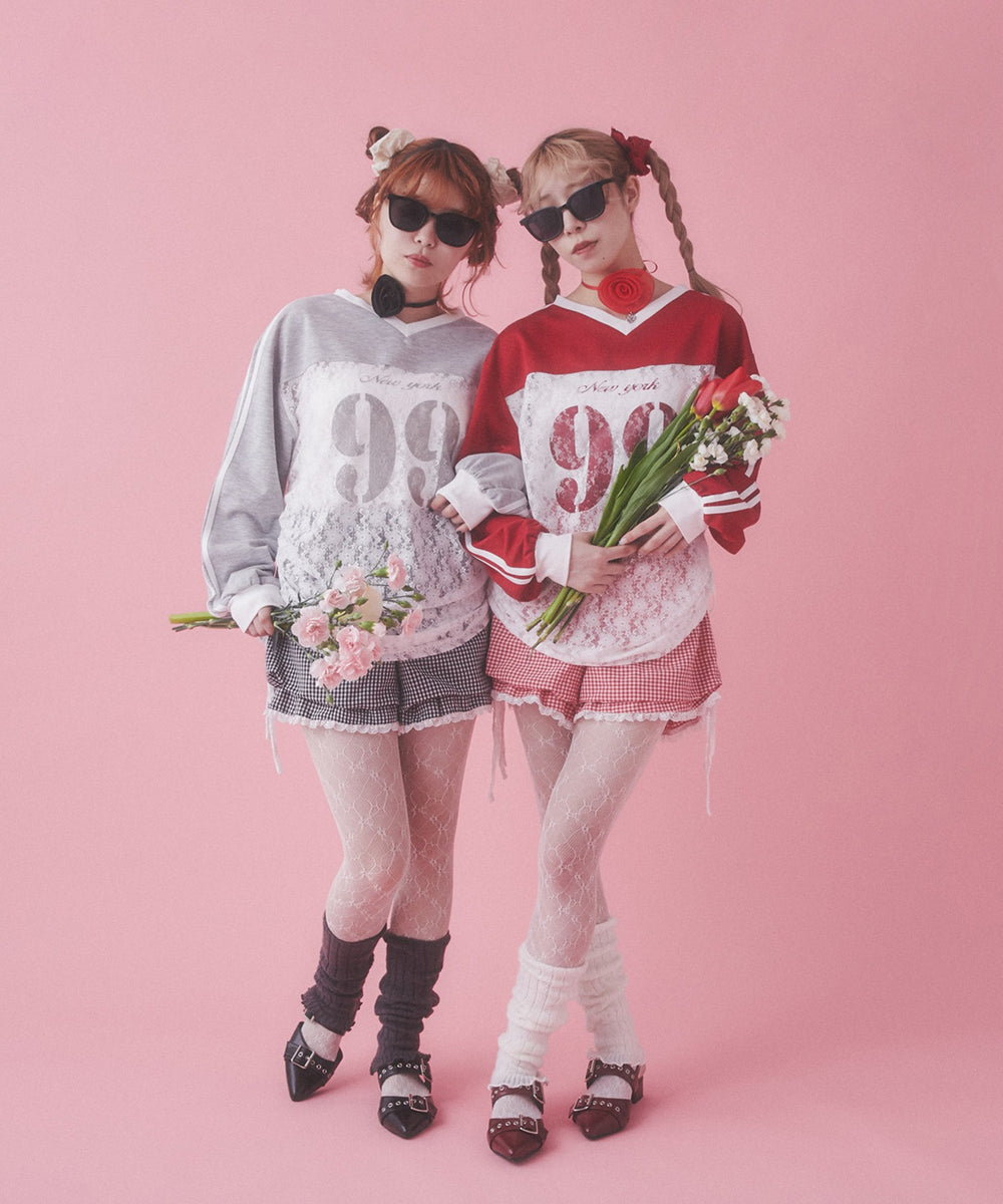 2Pコットンレースシュシュ