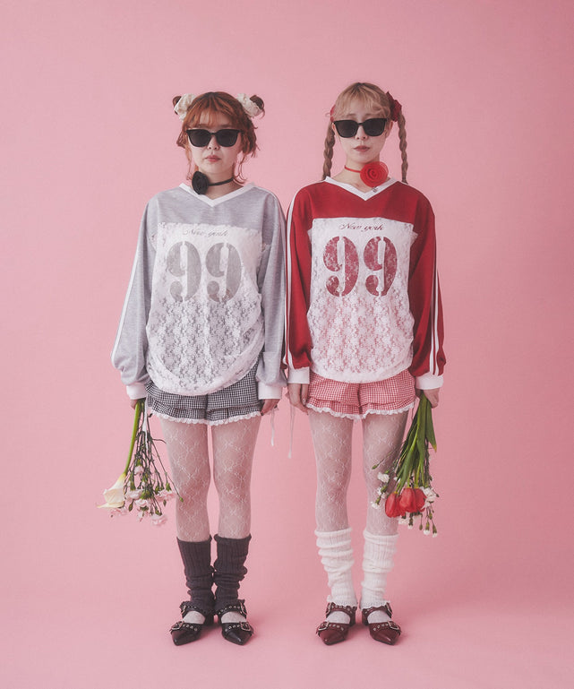 2Pコットンレースシュシュ