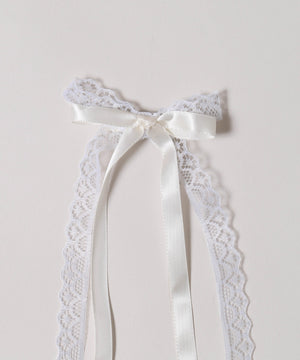 レイヤードリボンロングピン