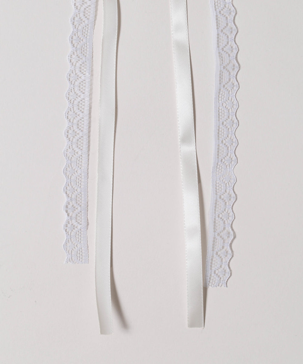 レイヤードリボンロングピン