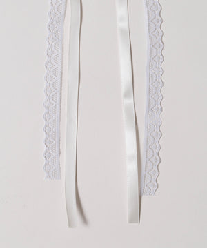 レイヤードリボンロングピン