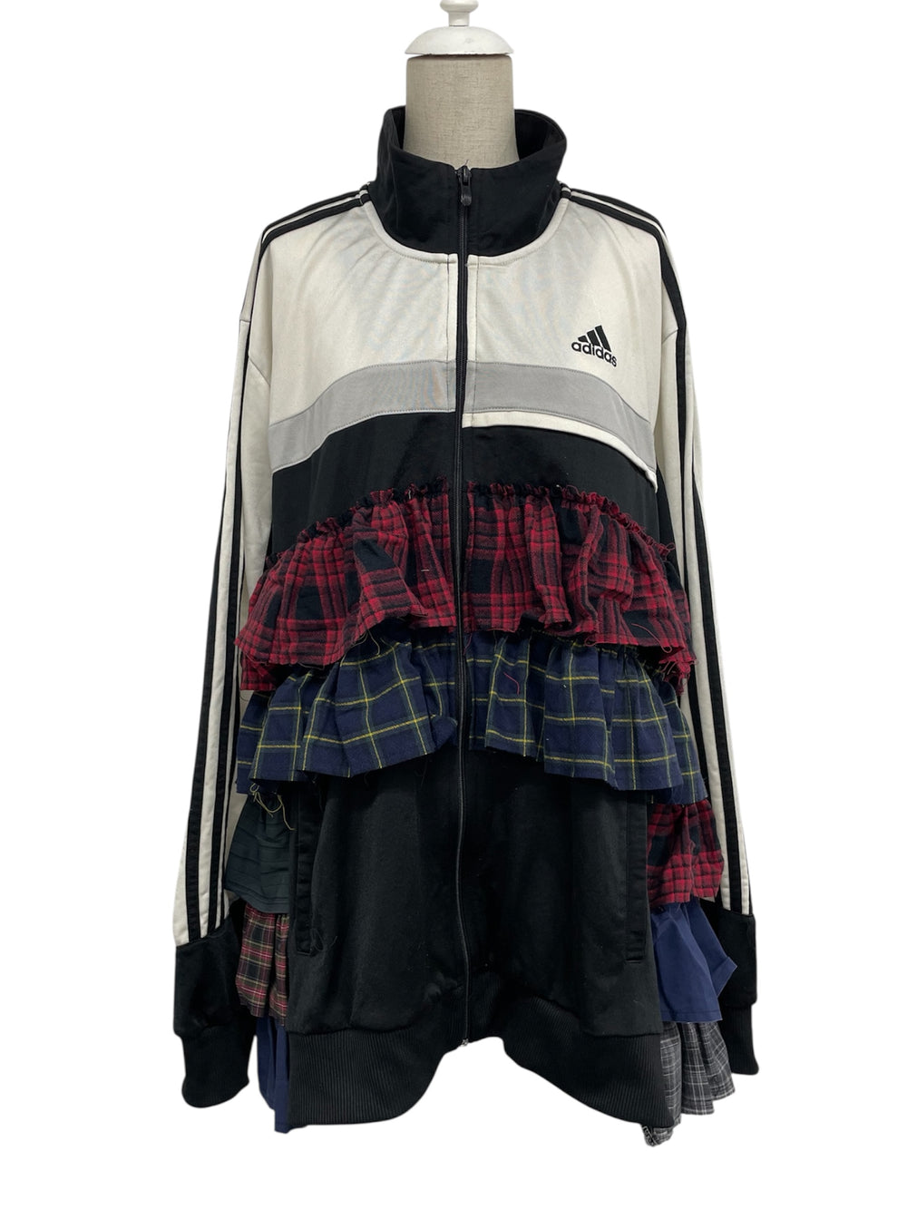 古着リメイク　ドッキングデニムミリタリーフリルライトジャケット リメイク フリルトラックジャケット – WEGO ONLINE STORE