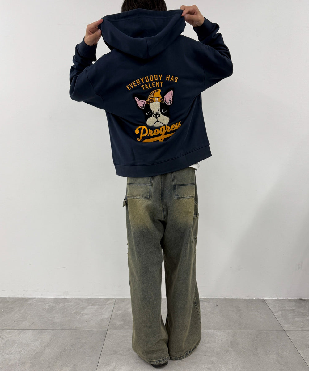 ネイビー モデル：175cm L着用