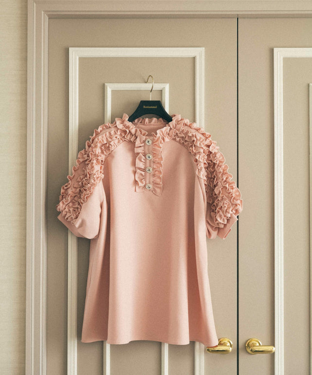 ボリュームフリルチュニックブラウス