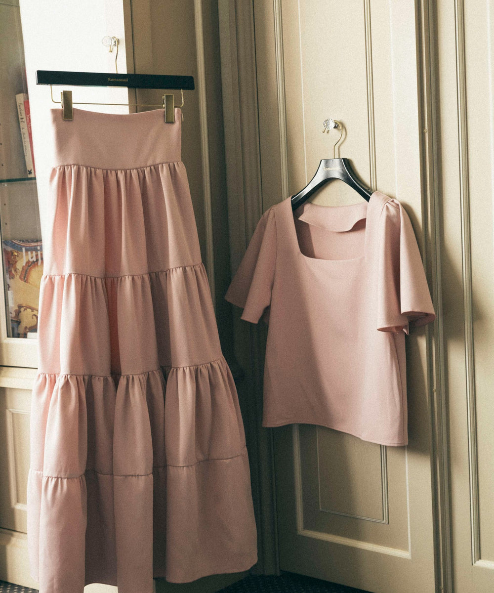 フレアトップスティアードスカートSETUP