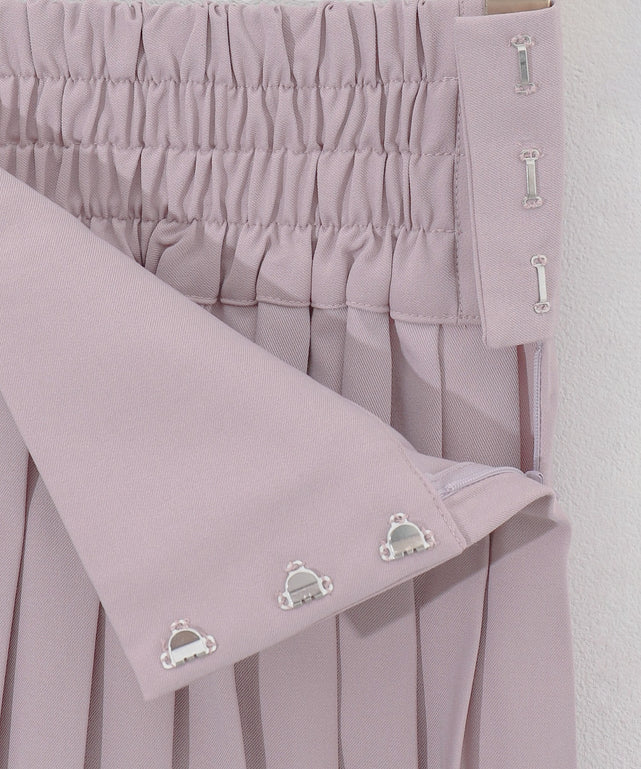 ボックスプリーツロングスカート