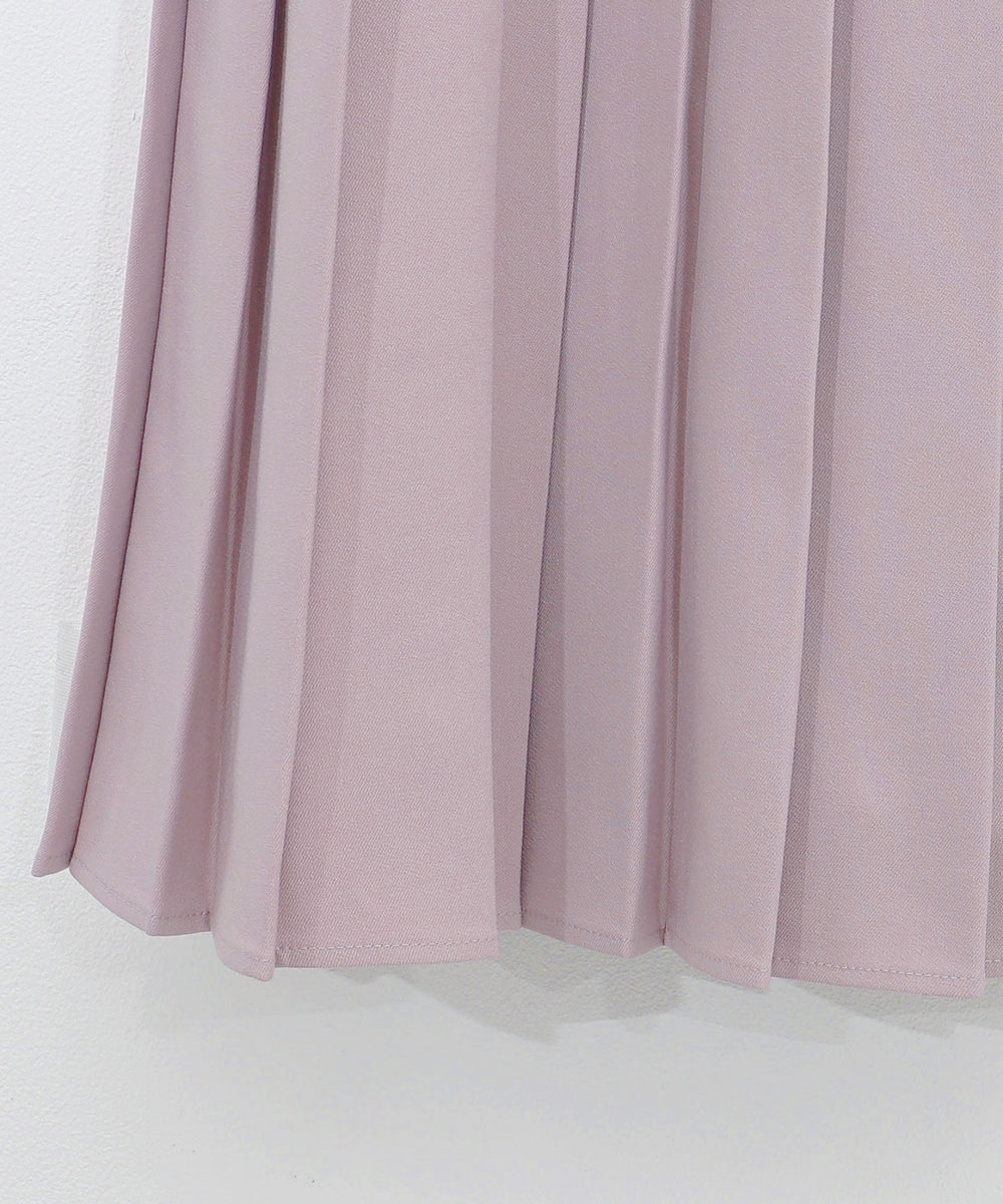 ボックスプリーツロングスカート