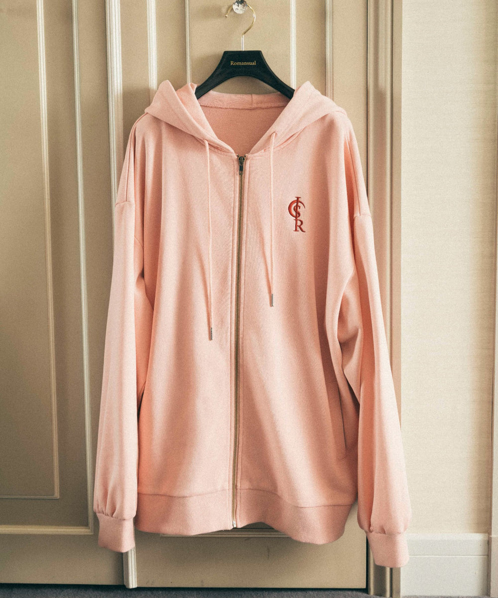 ロゴ刺繍ZIPビッグパーカ