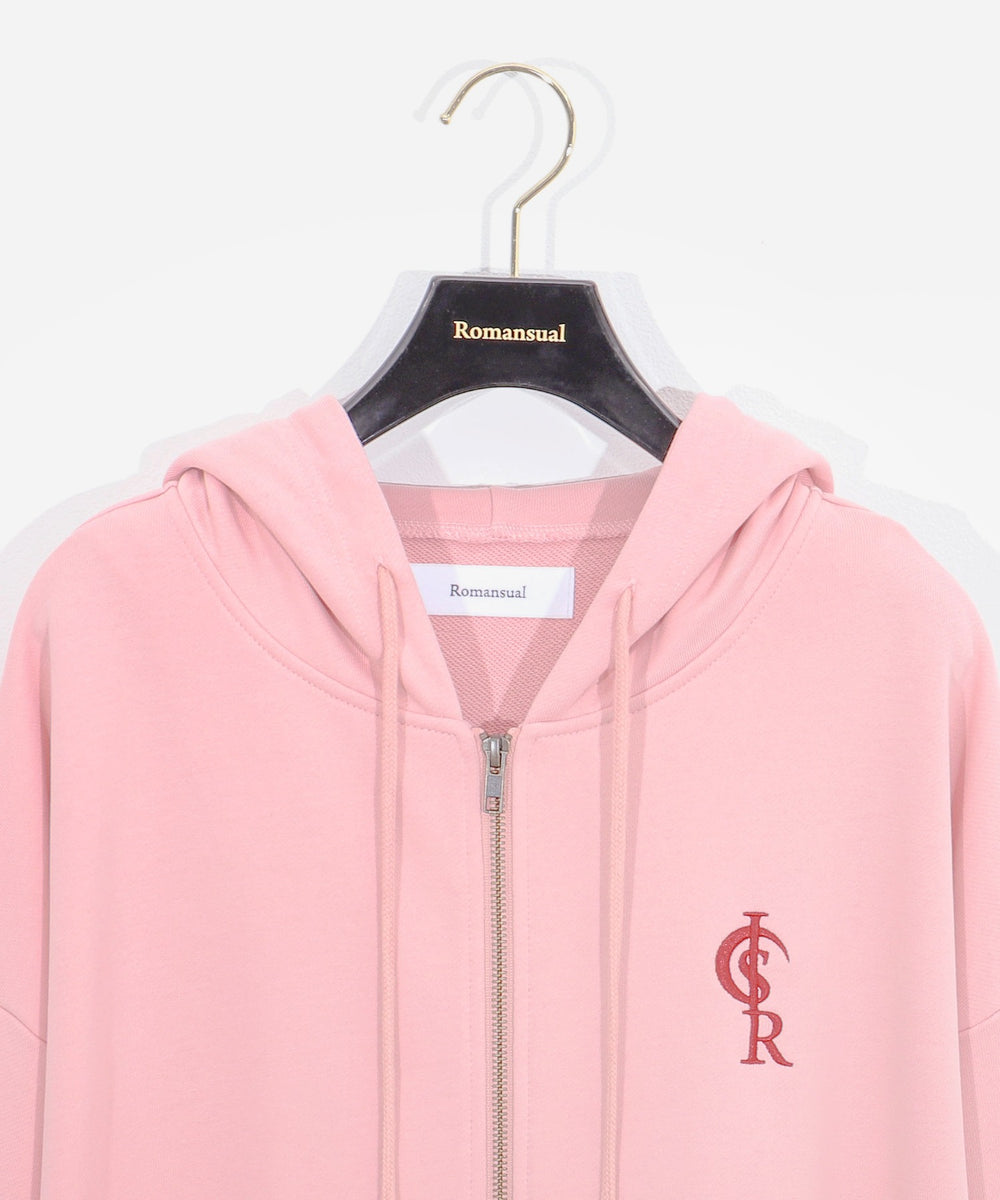 ロゴ刺繍ZIPビッグパーカ