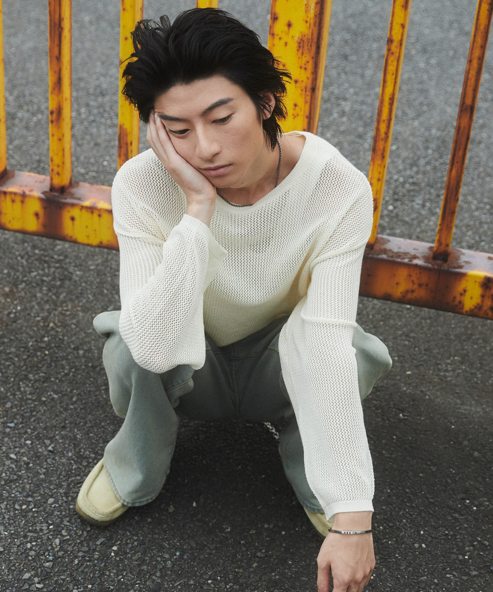 オフホワイト モデル：180cm L着用