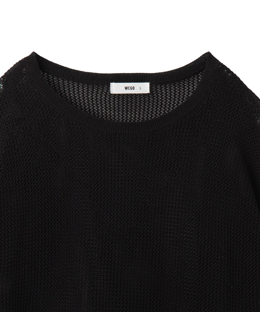 メッシュニットプルオーバー（LS）