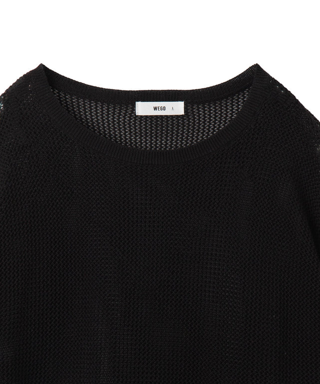 メッシュニットプルオーバー（LS）