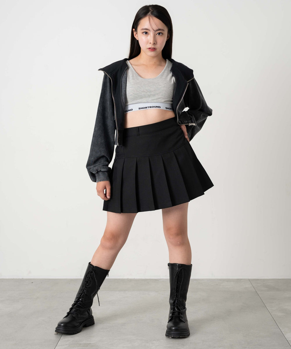 杢グレー モデル：152cm サイズS着用