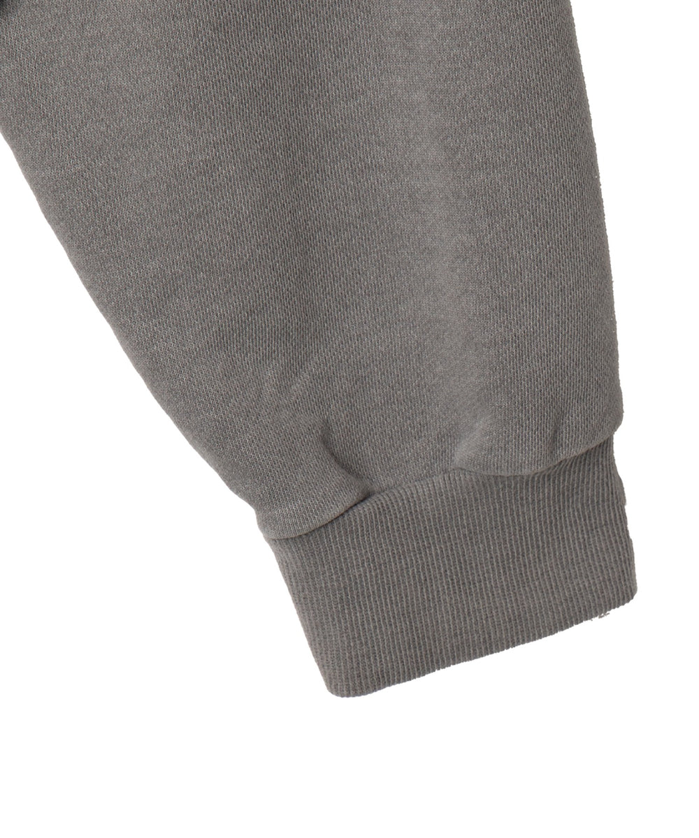 ピグメントダメージアップリケZIPパーカー