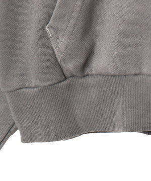 ピグメントダメージアップリケZIPパーカー