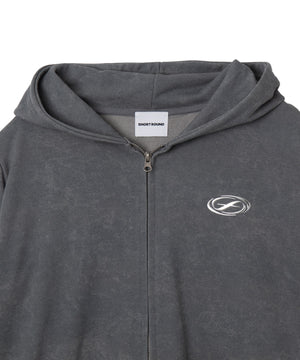 メタルワンポイントZIPパーカー