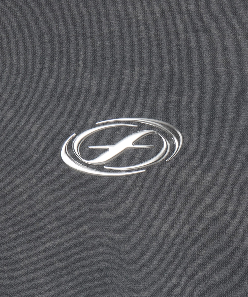 メタルワンポイントZIPパーカー