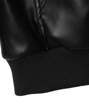 合皮フードブルゾン