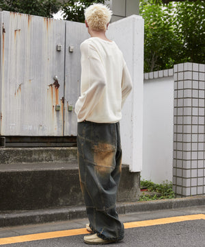 デニム中濃加工 モデル：178cm L着用