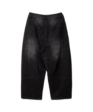 スーパービッグバレルレッグデニムパンツ