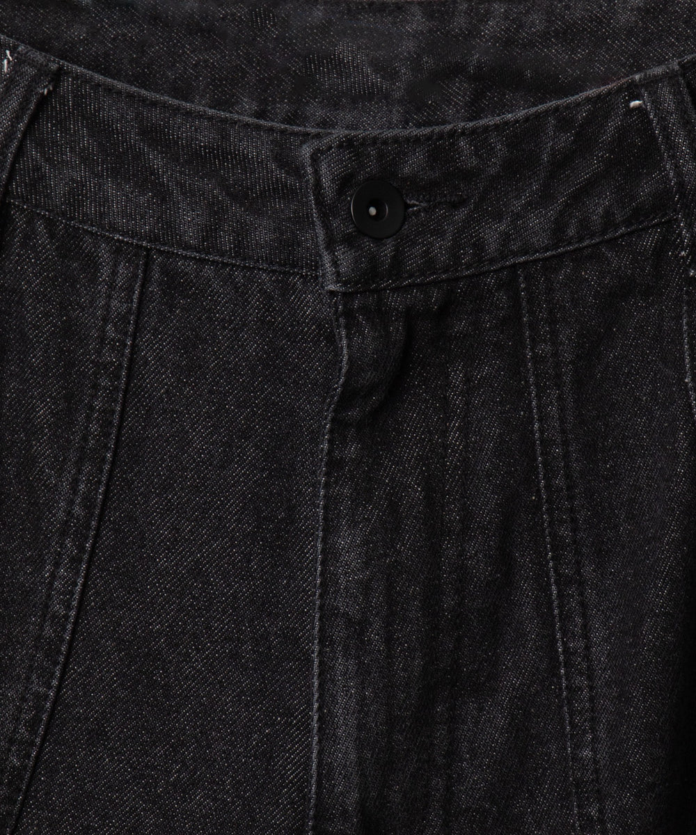 スーパービッグバレルレッグデニムパンツ