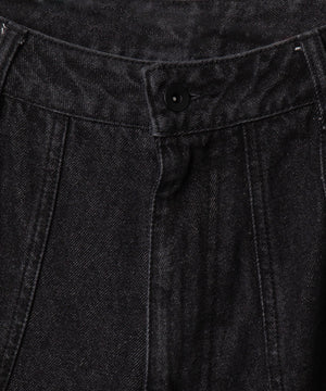 スーパービッグバレルレッグデニムパンツ