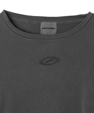 ショートロゴリブT（LS）