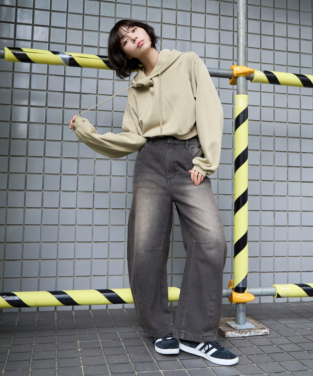 ベージュ　モデル：160㎝　F着用