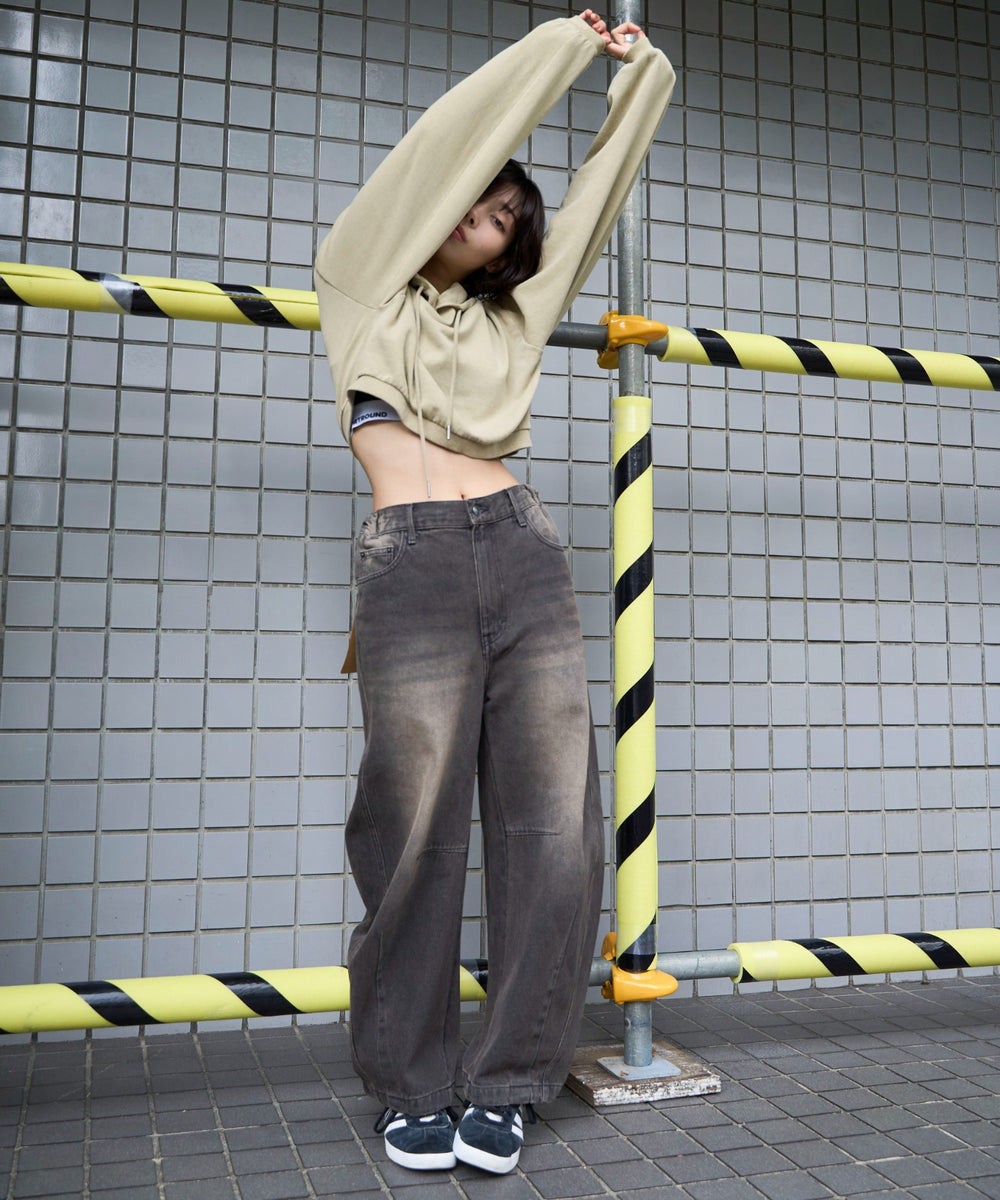 ベージュ　モデル：160㎝　F着用