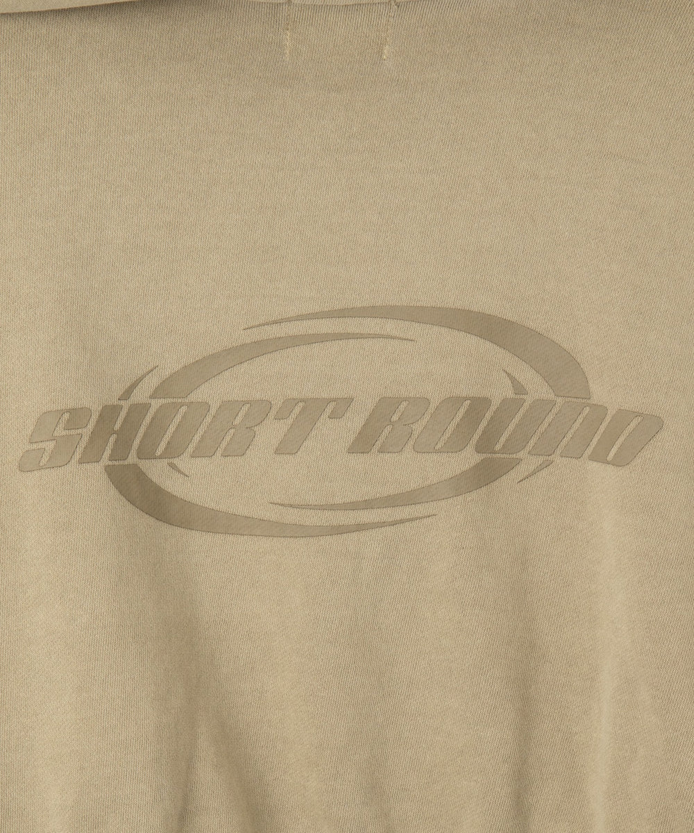 ピグメントショートグラフィックプルパーカー