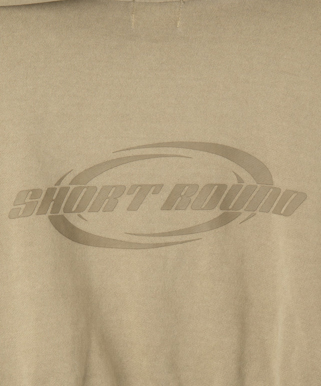 ピグメントショートグラフィックプルパーカー